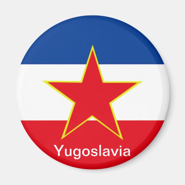 Imán Bandera de Yugoslavia (Frente)