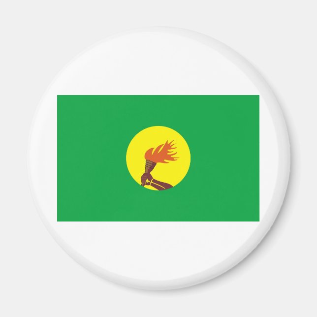 Imán Bandera de Zaire-Congo (Frente)