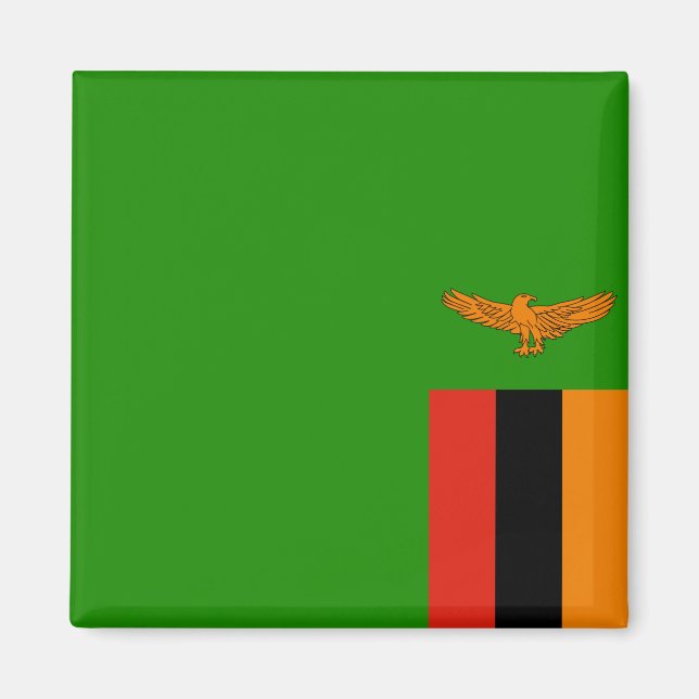 Imán Bandera de Zambia (Frente)