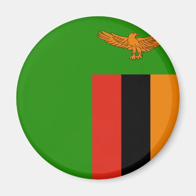 Imán Bandera de Zambia (Frente)