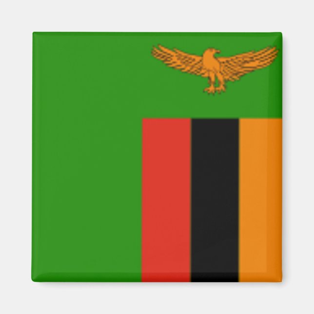 Imán Bandera de Zambia (Frente)