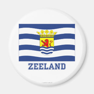 Imán Bandera de Zelanda con nombre