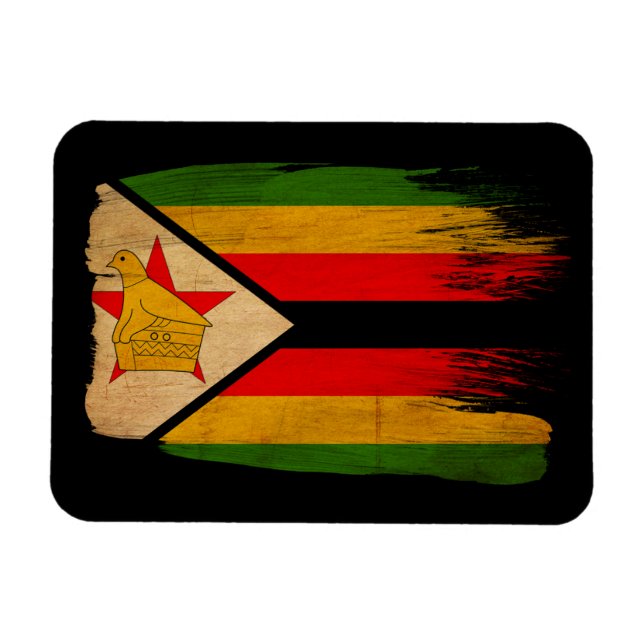 Imán Bandera de Zimbabue (Horizontal)