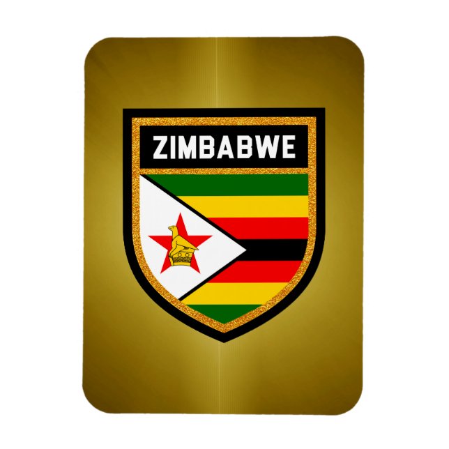 Imán Bandera de Zimbabue (Vertical)