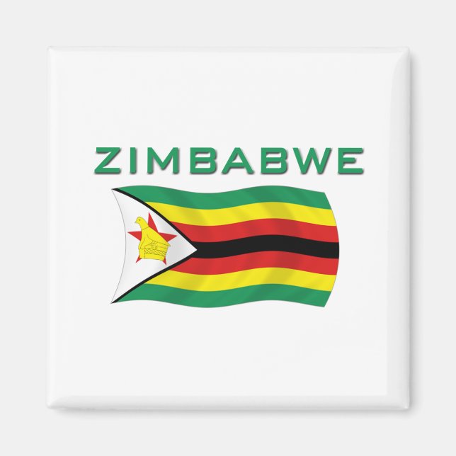 Imán Bandera de Zimbabue 2 (Frente)