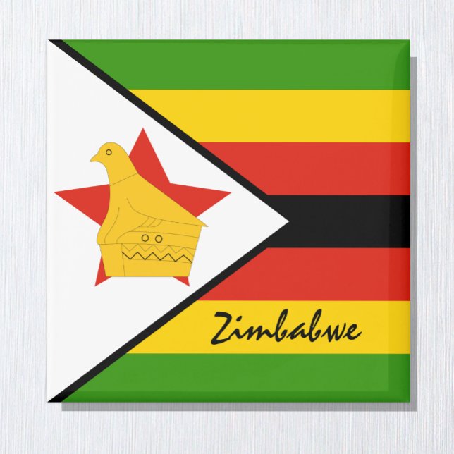 Imán Bandera de Zimbabue y hinchas de feriados y deport (Subido por el creador)
