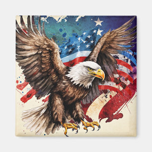 Imán Bandera del águila estadounidense