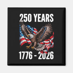 Imán Bandera del águila patriótica 250 años 1776-2026 2