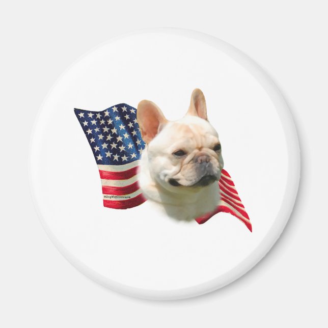 Imán Bandera del Bulldog francés (Frente)