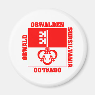 Imán Bandera del cantón de Obwalden Suiza