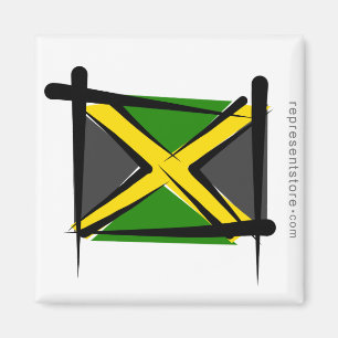 Imán Bandera del cepillo de Jamaica