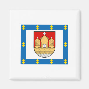 Imán Bandera del condado de Klaipeda
