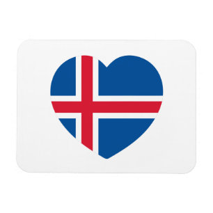 Imán Bandera del Corazón de Islandia