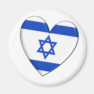Imán Bandera del corazón de Israel