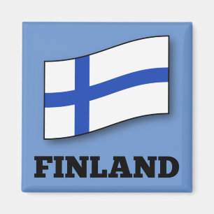 Imán Bandera del diseño personalizado de Finlandia