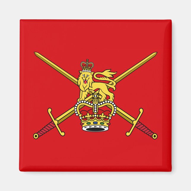 Imán Bandera del Ejército Británico (no ceremonial) (Frente)