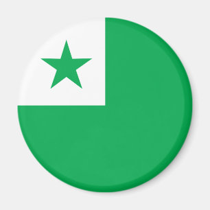 Imán Bandera del esperanto,