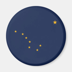 Imán Bandera del estado de Alaska