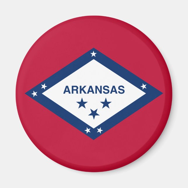 Imán Bandera del estado de Arkansas (Frente)