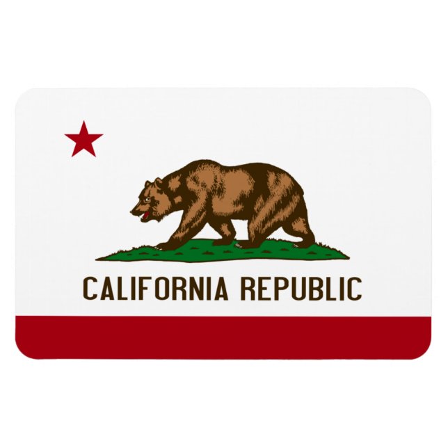 Imán Bandera del estado de California (Horizontal)