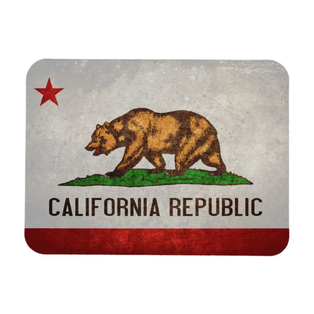 Imán Bandera del estado de California (Horizontal)
