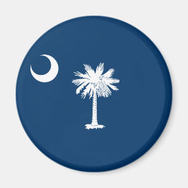 Imán Bandera del estado de Carolina del Sur