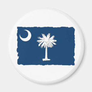 Imán Bandera del Estado de Carolina del Sur