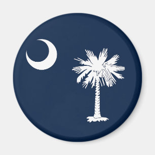 Imán Bandera del estado de Carolina del Sur