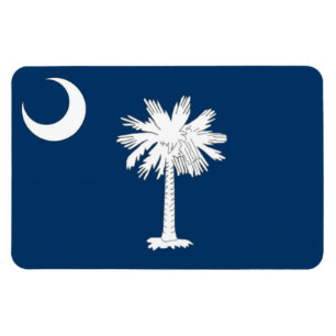 Imán Bandera del estado de Carolina del Sur