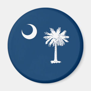 Imán Bandera del estado de Carolina del Sur