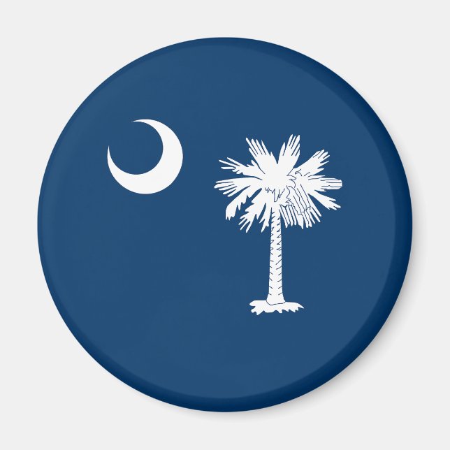 Imán Bandera del Estado de Carolina del Sur (Frente)