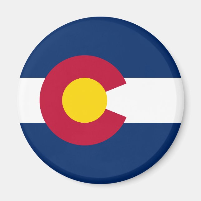 Imán Bandera del estado de Colorado (Frente)