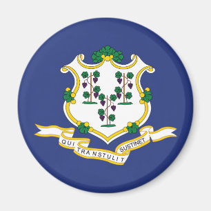 Imán Bandera del estado de Connecticut
