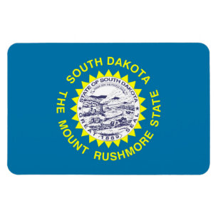 Imán Bandera del estado de Dakota del Sur