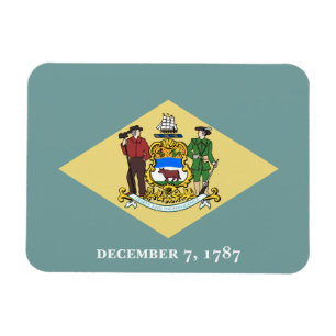 Imán Bandera del estado de Delaware