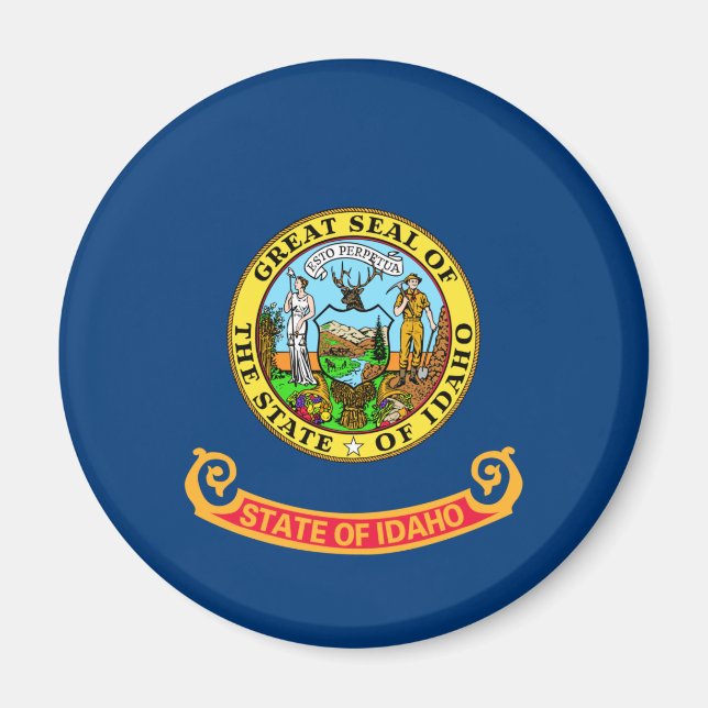 Imán Bandera del estado de Idaho (Frente)