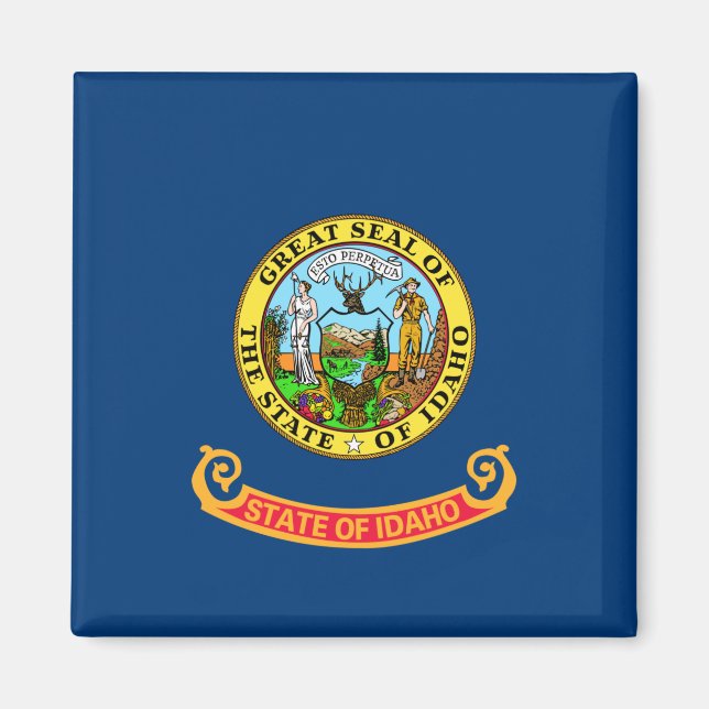 Imán Bandera del estado de Idaho (Frente)