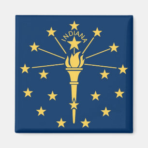 Imán Bandera del Estado de Indiana