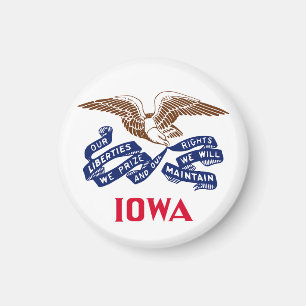 Imán Bandera del estado de Iowa