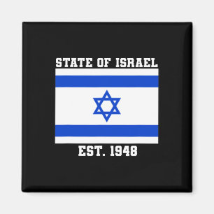 Imán Bandera Del Estado De Israel Este. Día de la Indep