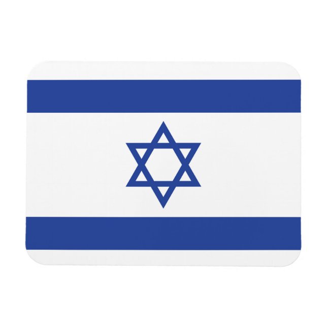 Imán Bandera del Estado de Israel, Estrella de David Ju (Horizontal)