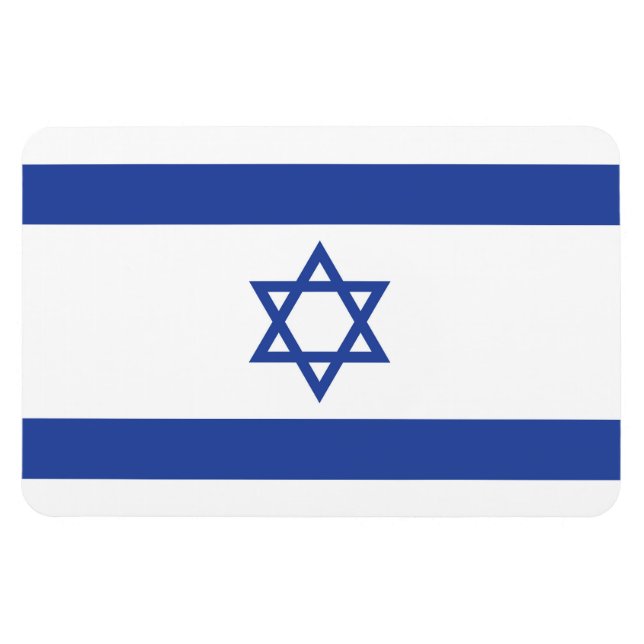 Imán Bandera del Estado de Israel, Estrella de David Ju (Horizontal)