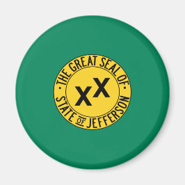 Imán Bandera del Estado de Jefferson propuesto en Estad
