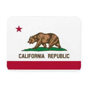 Imán Bandera del estado de la República de California