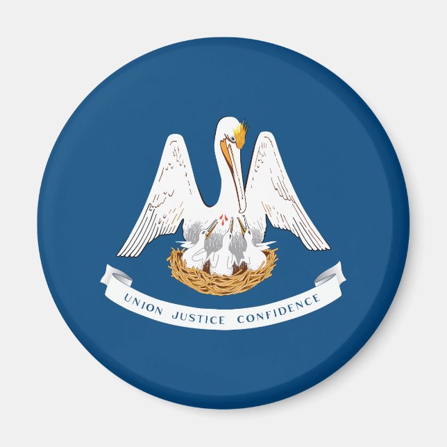 Imán Bandera del estado de Louisiana (Frente)