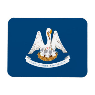 Imán Bandera del estado de Luisiana
