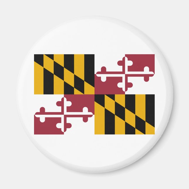 Imán Bandera del Estado de Maryland (Frente)