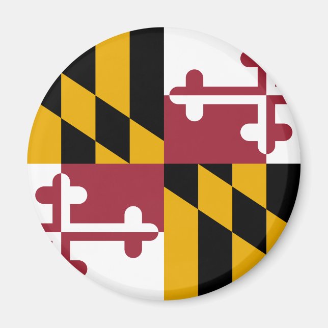 Imán Bandera del Estado de Maryland (Frente)
