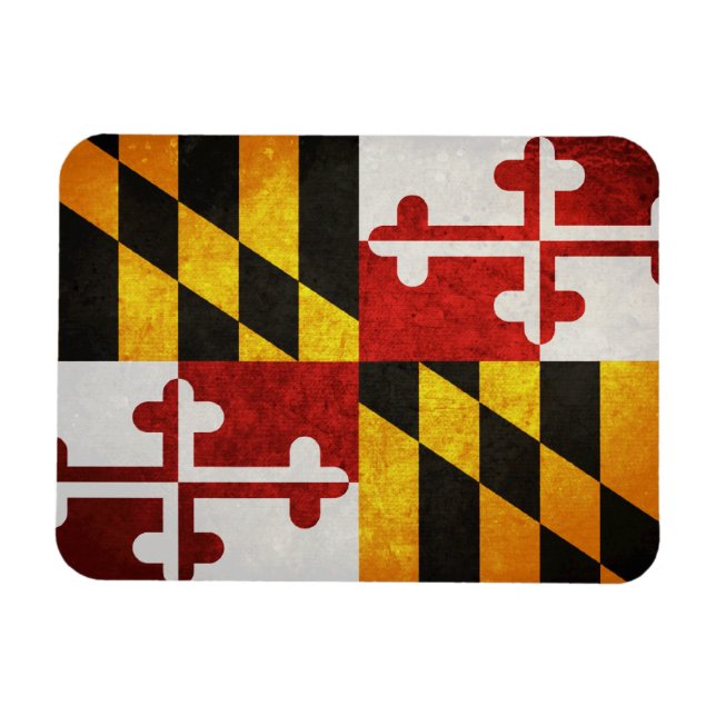 Imán Bandera del Estado de Maryland (Horizontal)