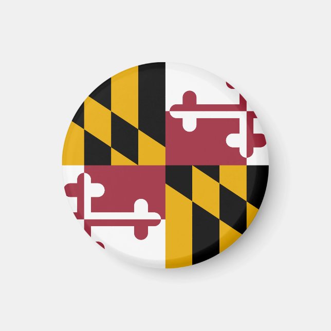 Imán Bandera del Estado de Maryland Estados Unidos (Frente)